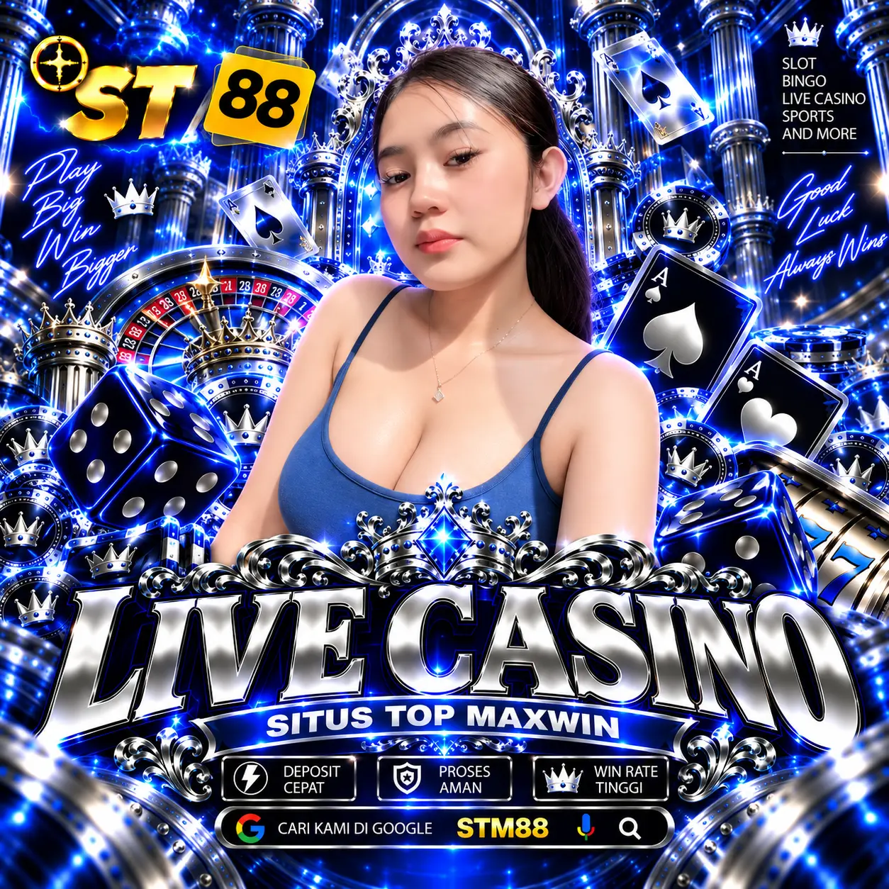 STM88 🏆 Situs Live Casino Link Bandar Judi Online Resmi Terbaik di Indonesia!